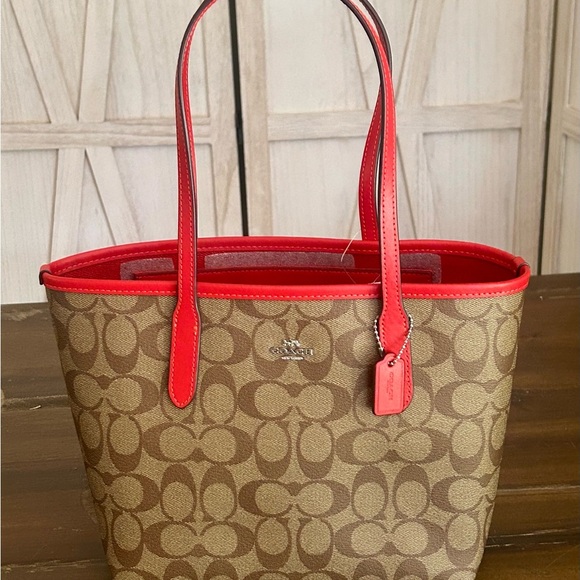 NWT Coach Signature City Mini Tote - Picture 1 of 10